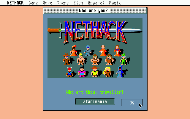 Nethack atari screenshot